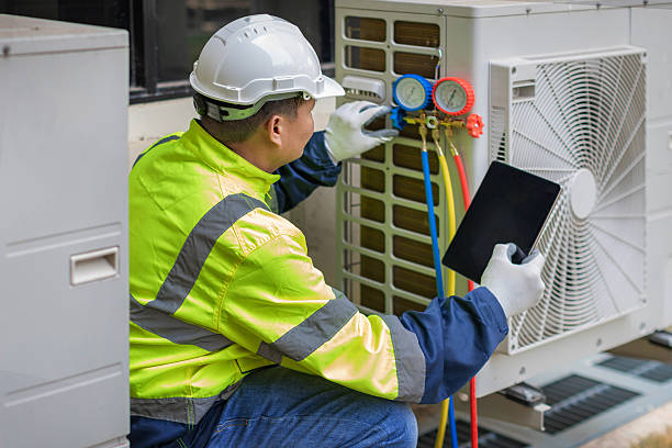 Professional Air Duct Cleaning technician working in Colona, IL